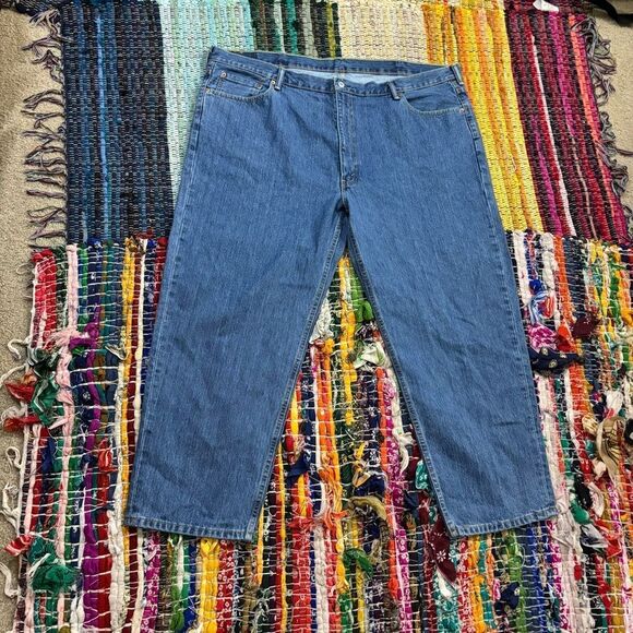 LEVI size 50x30 Classic Blue Men's Jeans 550 - Picture 10 of 11
